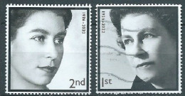 GROSSBRITANNIEN GRANDE BRETAGNE GB 2022 IN MEMORIAM: HER MAJESTY THE QUEEN SET 2V USED SG 4739-40 MI 5074-5 YT 5471-2 - Used Stamps