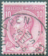 N°46 - 10 Centimes Carmin, Oblitération Sc Relais De HEPPEN * 26 Juin . 1891 - 21334 - 1884-1891 Leopold II