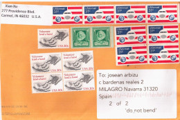 ESTADOS UNIDOS USA CC MANOS AVION HANDS LONGFELLOW - Storia Postale