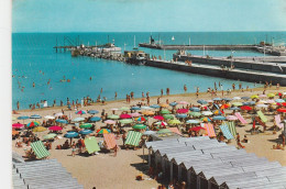 W6151 Fano (Pesaro Urbino) - Porto Canale E Spiaggia - Panorama / Viaggiata 1961 - Fano