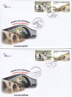 TURKEY.2018 EUROPA CEPT.CASTLES.SET 2 FDC - 2018