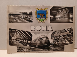 Cartolina Roma Stazione Termini , Vedutine 1954 - Stazione Termini