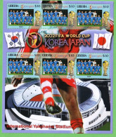 DPT1284- LIBÉRIA 2002- MNH (FUTEBOL - ITÁLIA) - 2002 – Corea Del Sud / Giappone