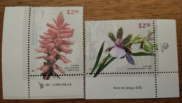 ARGENTINA - AÑO 2011 - FLORES - ORQUIDEAS Serie Completa De 2 Sellos - MNH - Flowers - Ungebraucht