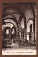 (RECTO / VERSO) MONTFAUCON DU VELAY - N° 521 - INTERIEUR DE L' EGLISE - CPA - Montfaucon En Velay