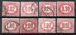 1561,ITALY. 1875 OFFICIALS #1-8 - Dienstmarken
