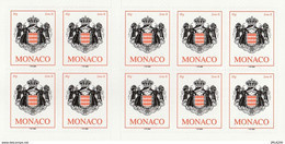 MONACO 2006 -- CARNET DE 10 TIMBRES ADHESIFS--  Carnet 15** Armoirie, ITVF 2005 -- ARMOIRIE -- NEUFS -- MNH.. - Markenheftchen