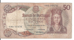 PORTUGAL 50 ESCUDOS 1964 VF P 168 - Portugal