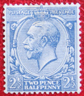 2½ D Two Pence Half Penny King GEORGE V (Mi 158 Yv 163) 1924 Ongebruikt MH ENGLAND GRANDE-BRETAGNE GB GREAT BRITAIN - Neufs