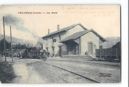 CPA 42 Pélussin La Gare Tramway Train - Pelussin