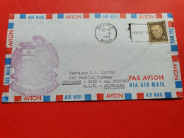 Etats Unis - Enveloppe De Seattle Pour L'Australie En 1969 Avec Cachet Polaire - Réf 1734 - Lettres & Documents