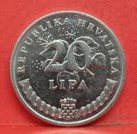 20 Lipa 1993 - TTB - Pièce Monnaie Croatie - Article N°2107 - Kroatië