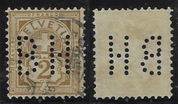 Switzerland 1882/1912 Stamp With Perfin BH By Basler Handelsmühle From Basel Lochung Perfore - Perfins