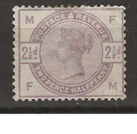 1883 MH Great Britain SG 190 (remarks) - Unused Stamps