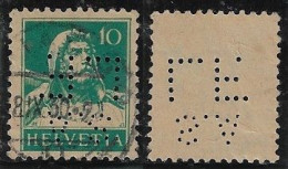 Switzerland 1925/1934 Stamp With Perfin S.A/LF. By SA Svizzera Luciano Franzosini Transport In Chiasso Lochung Perfore - Gezähnt (perforiert)