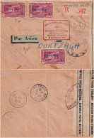 LETTRE. REUNION. 19 12 43. ST ANDRE. FORCES FRANCAISES COMBATTANTES. FRANCE LIBRE. POUR MAROC PAR ST DENIS, FEZ. CENSURE - Brieven En Documenten