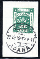 1566. PALESTINE,1918 SC.5 2 M. CANCELLED 1919 ADANA(CILICIA)? - Autres & Non Classés