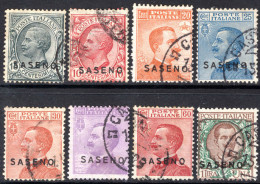 Saseno 1923 Set Very Fine Used. - Saseno