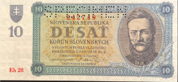 Slovakia 10 Korun, P-6s (20.07.1943) - UNC - SPECIMEN - Slovaquie