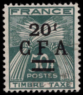 Reunion 1949-53 20f Postage Due Fine Used. - Oblitérés