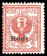 Rodi 1912-21 2c Orange-brown Unmounted Mint. - Egeo (Rodi)