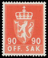 Norway 1958 90ø Official Unmounted Mint. - Neufs