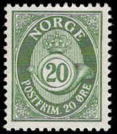 Norway 1962-78 20ø Green Ordinary Paper Unmounted Mint. - Unused Stamps