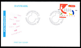 Denmark 1995 5.00Kr Type B1 ATM First Day Cover - Lettres & Documents