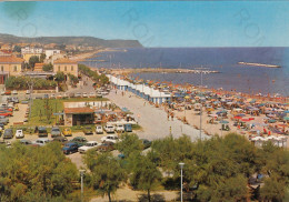 CARTOLINA  FANO,MARCHE-RIVIERA ADRIATICA-SPIAGGIA-MARE,SOLE,ESTATE,VACANZA,BARCHE A VELA,BELLA ITALIA,VIAGGIATA 1967 - Fano