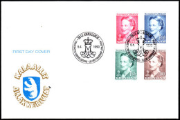 Greenland 1990 Margrethe 1990 Values First Day Cover - Covers & Documents