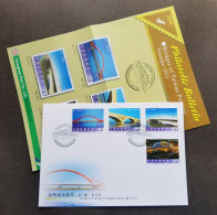 Taiwan Bridges (III) 2010 Building Architecture Tourism Bridge (stamp FDC) *rare - Lettres & Documents