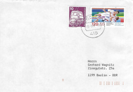 Deutschland Germany Berlin 1987 Krefeld World Judo Championships Essen Surtaxe Cover - Judo