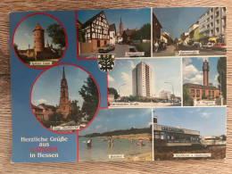 Ansichtskarte, Deutschland, Herzliche Grüße Aus Langen In Hessen, Gelaufen - Langen