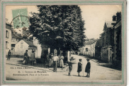 CPA (95) SERAINCOURT - Aspect De La Place De La Fontaine En 1924 - Seraincourt