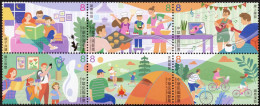 Taiwan 2023 Recreational Acti. Stamps Book Cat Guitar Music Coffee Camp Bicycle Dog - Ungebraucht