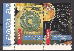 Georgien (2009/2010) Mi.Nr.  587 + 588  (1 Paar) Gest. / Used (13fl11)  EUROPA - 2009