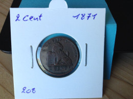 België Leopold II 2 Cent 1871. (Morin 208) - 2 Centimes