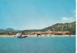 CARTOLINA  GOLFO MARINELLA,OLBIA,SARDEGNA-PANORAMA DAL MARE CON L'HOTEL "L'ABI D'ORU"-MARE,BELLA ITALIA,VIAGGIATA 1986 - Olbia