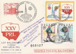 Poland Post - Balloon PBA.1969.poz.kat.A.05: Flight XXX Y. PRL KATOWICE - Ballonpost