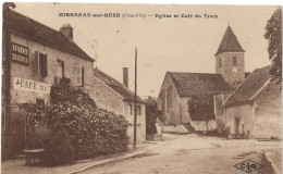 Mirebeau Sur Bèze : Eglise Et Café Du Tram (Ets C. Lardier, Besançon, CLB) - Mirebeau