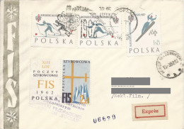 Poland Post - Glider PSZ.1962.zak.A01: Sport Zakopane FIS World Ski Championships - Zweefvliegers