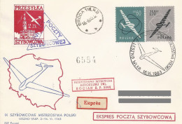 Poland Post - Glider PSZ.1963.lesz.A04: Sport Leszno Polish Championships Bocian - Planeurs