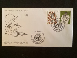 FDC Yvert 124/125 ONU Genève 1984 Un Avenir Pour Les Réfugiés - FDC