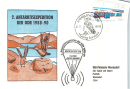 DDR -SONDERUMSCHLAG ANTARKTISSTATION DDR "GEORG FORSTER" 1988  / *471 - Briefe U. Dokumente