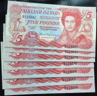 Falkland Islands £5 Pound 2005 Banknote BUNC - Isole Falkland