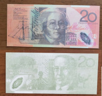 China BOC Bank (bank Of China) Training/test Banknote,AUSTRALIA B-2 Series 20 Dollars Note Specimen Overprint - Fictifs & Specimens