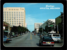 Wisconsin Appleton Greetings Showing College Avenue - Appleton