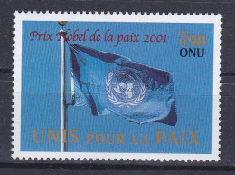 NU Genève 2001 445 ** Drapeau Prix Nobel De La Paix 2001 Kofi Annan - Neufs