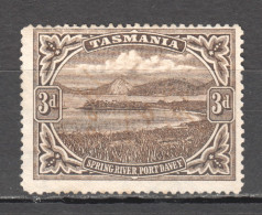 Tas185 1899 Australia Tasmania Spring River Port Davey Gibbons Sg #233 20 £ 1St Lh (*) - Andere & Zonder Classificatie