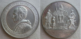 Médaille En Étain Léon XIII 1902 . La Chiesa Di Dio Vivo , Par Johnson - Adel